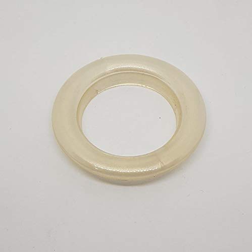 Soni Homedecor Plastic Curtain Rings 1.5 inches Eyelet Rings with Lock Silver Colour