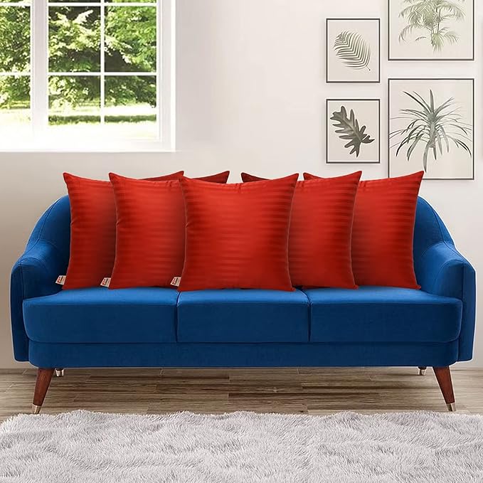 JDX Cushion Cover Set for Living Room and Sofa