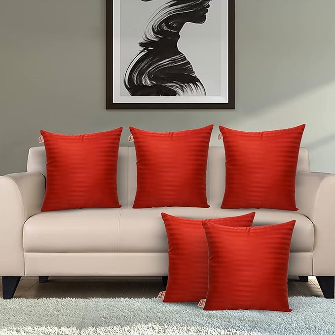 JDX Cushion Cover Set for Living Room and Sofa